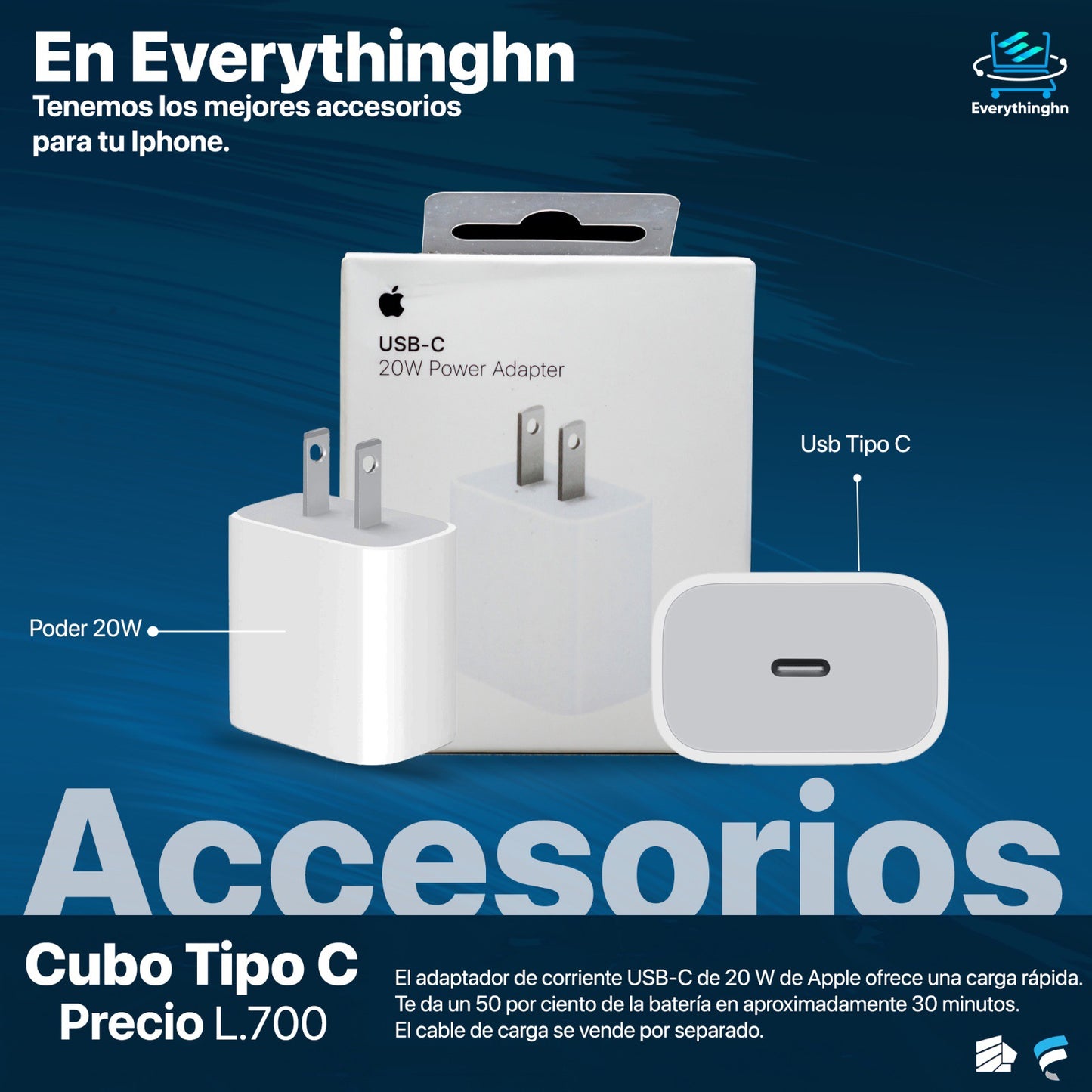 Cubo Tipo C para Iphone